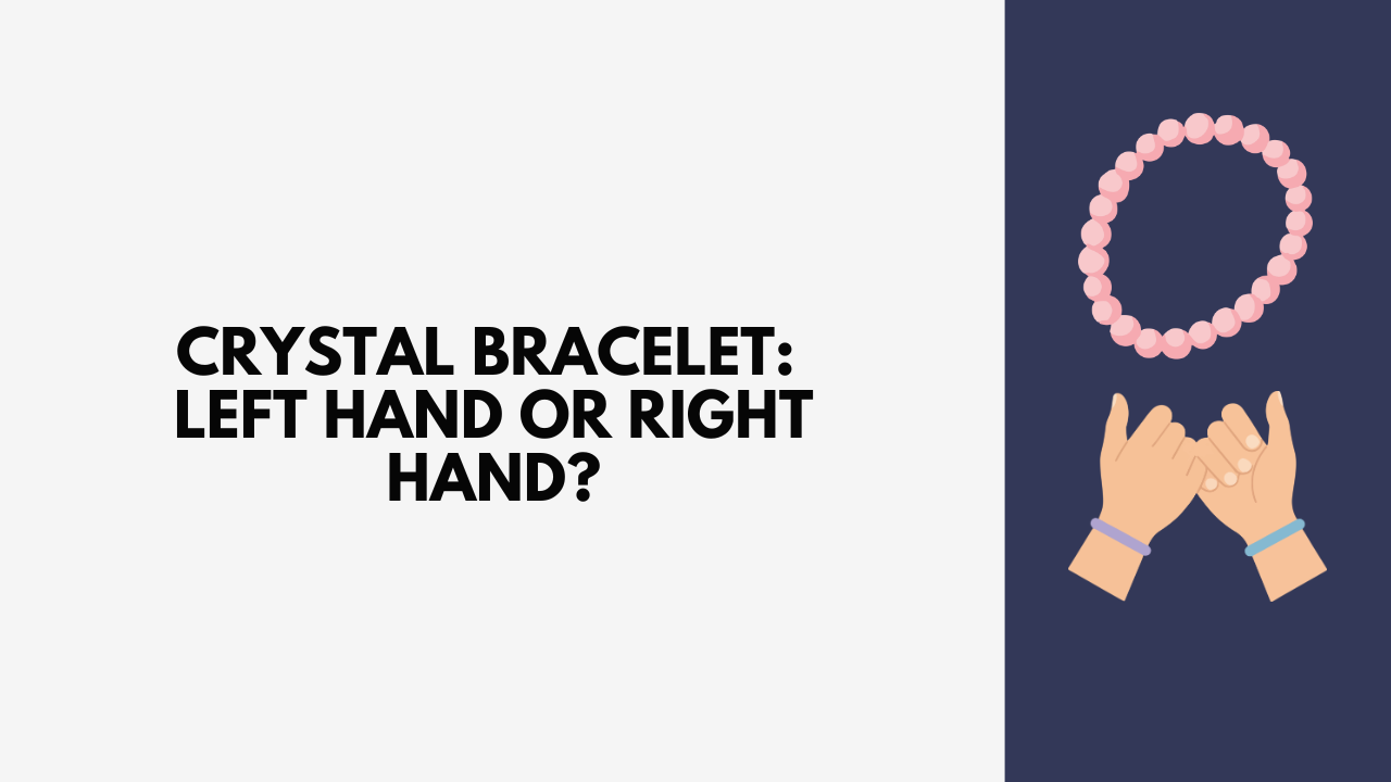 Woman wearing crystal bracelet on left wrist — GemSense guide to left hand vs right hand crystal wearing