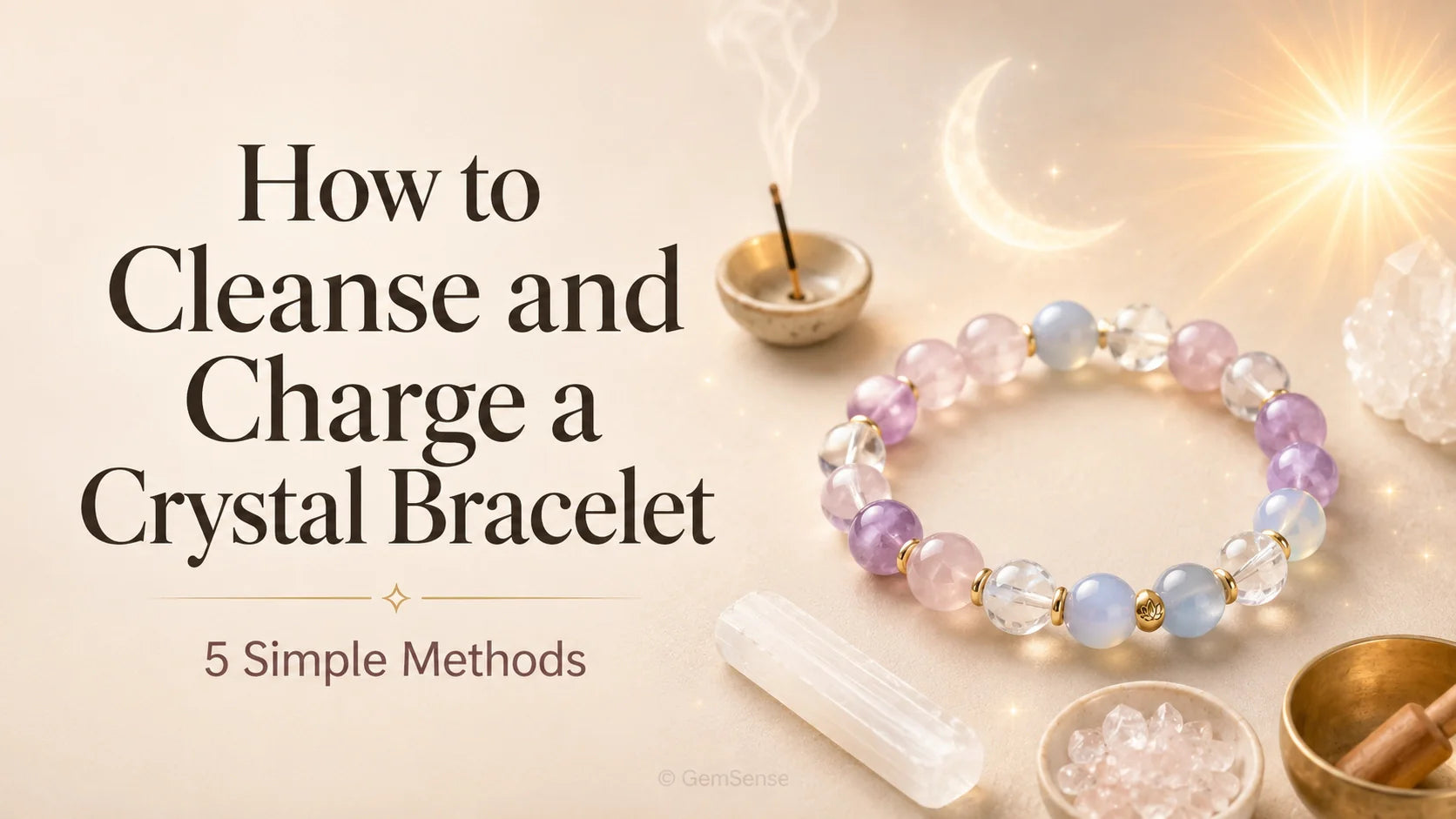 How to Cleanse and Charge a Crystal Bracelet (5 Simple Methods)