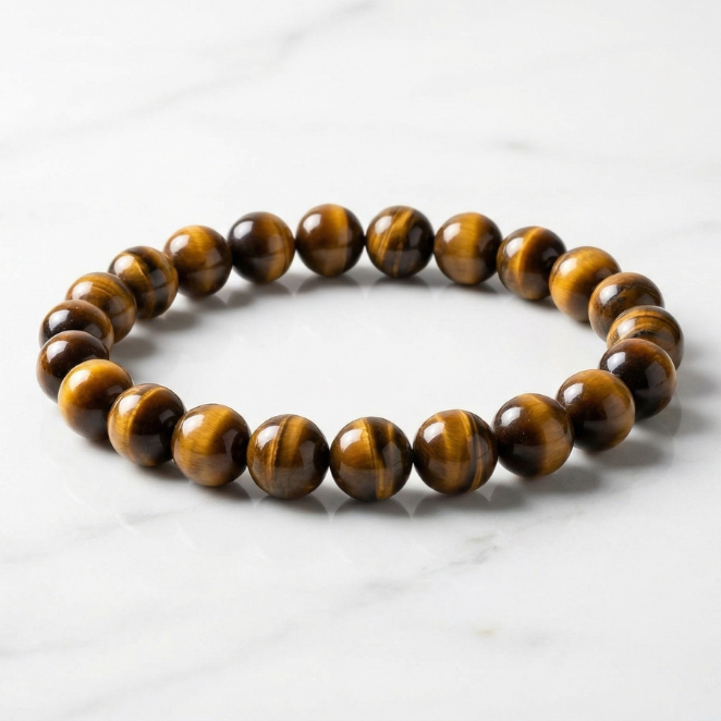 GemSense Tiger's Eye Bracelet | For Courage, Confidence & Success