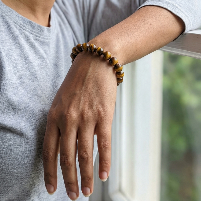 GemSense Tiger's Eye Bracelet | For Courage, Confidence & Success