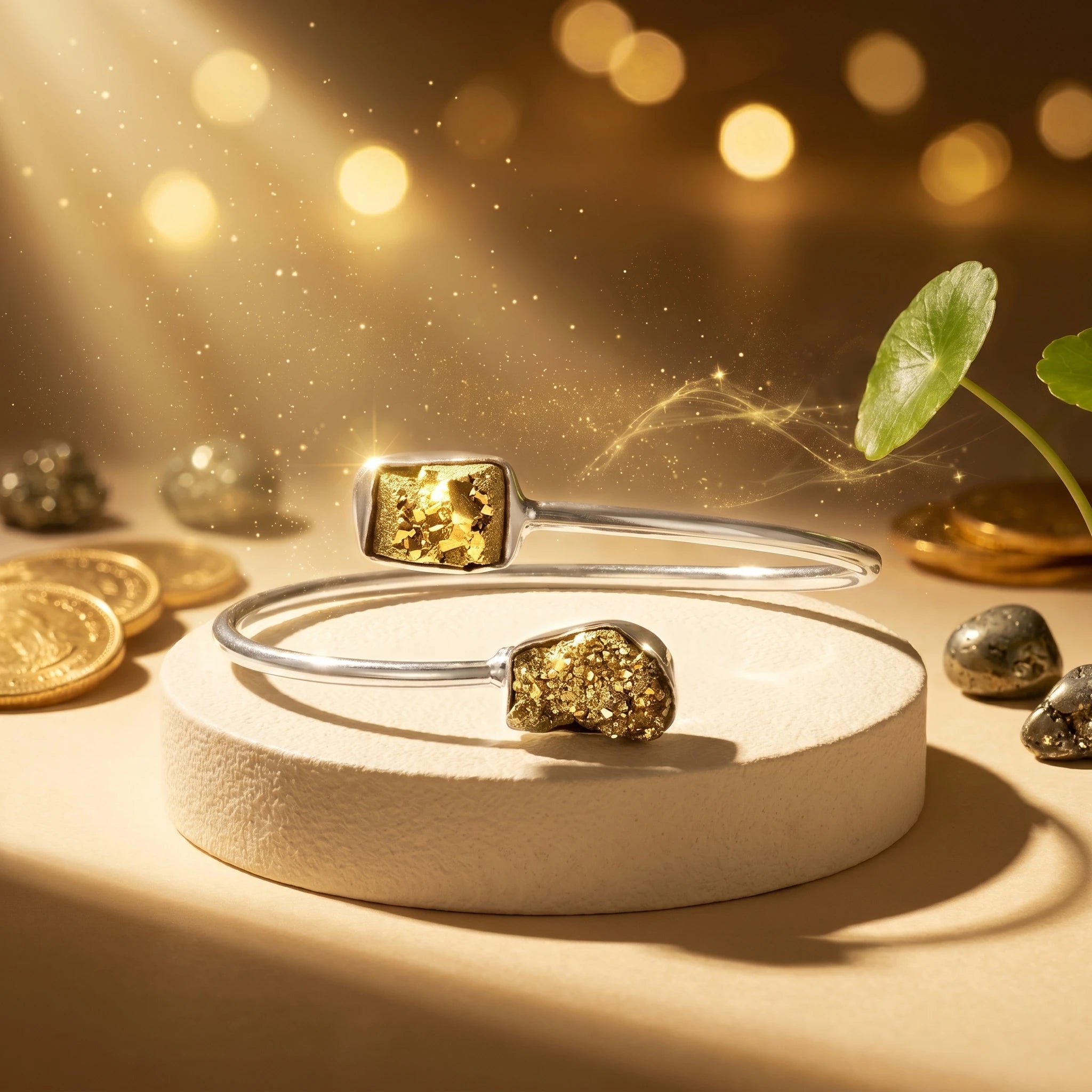 Natural Pyrite Bangle (Kuber Kada) | Wealth & Prosperity Bangle
