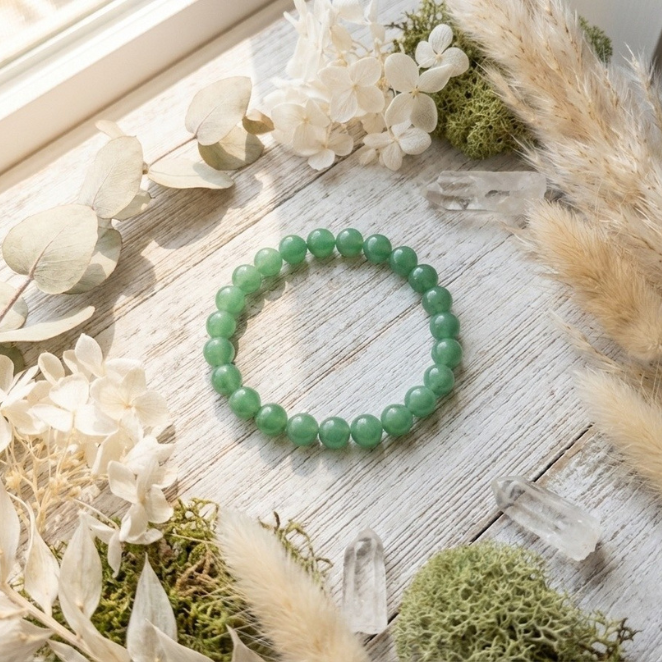 GemSense Green Aventurine Bracelet | For Luck, Prosperity & Opportunities