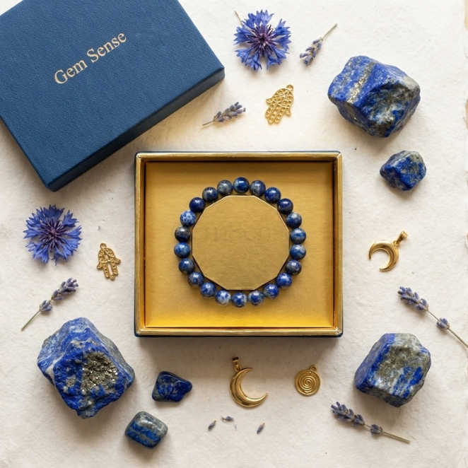 GemSense Lapis Lazuli crystal bracelet — product view 5