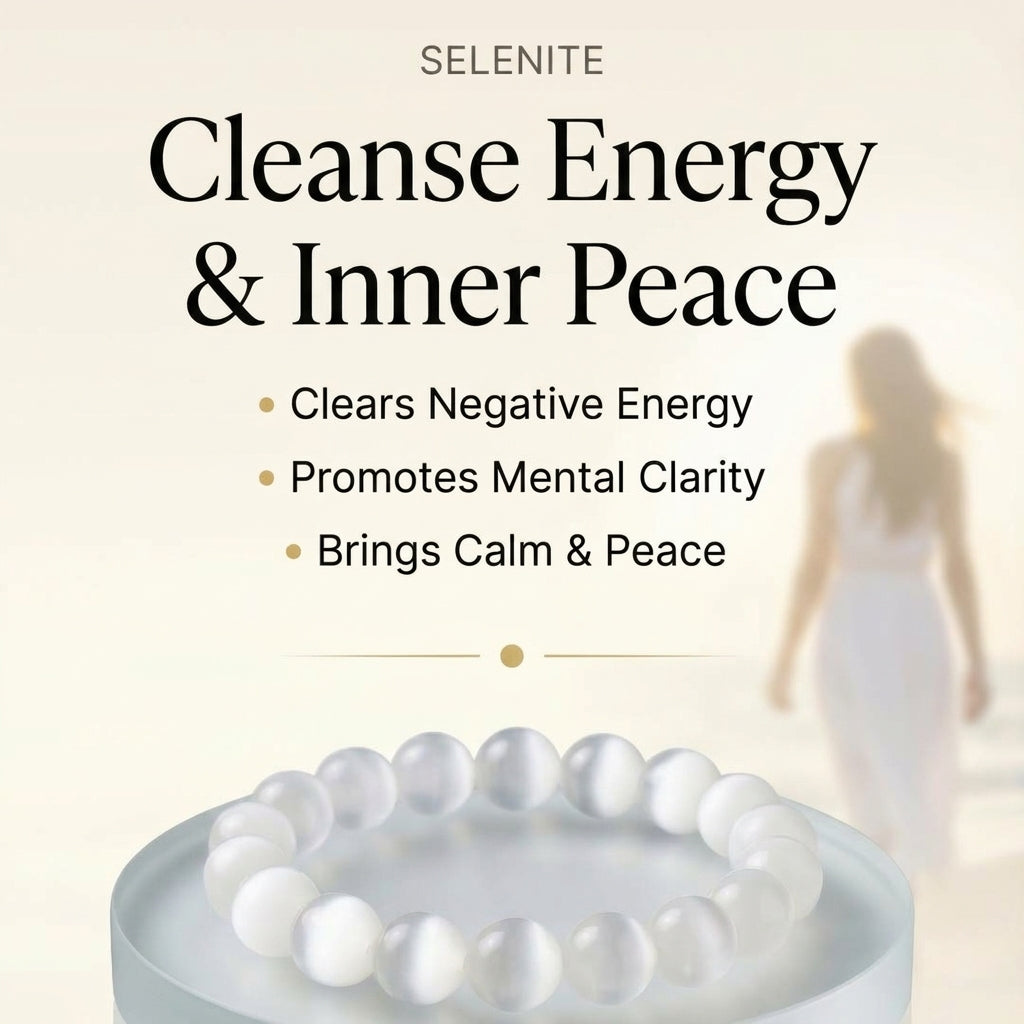 GemSense Selenite crystal bracelet — product view 3